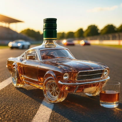 🏎️🍷🎁【Kup 1, a 1 dostaniesz gratis】Kreatywna butelka na whisky w kształcie samochodu – styl i wartość kolekcjonerska