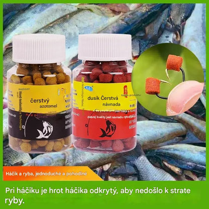 🎣【Rybárčenie za pár sekúnd】【5 fliaš】Čerstvé granule návnady zo živočíšnych bielkovín
