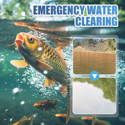 🐟🌊🔬500g Prémiový prášok do jazierka | Čistič vody a kontrola rias 🐟🌊🔬