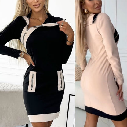 🔥49%OFF【S-3XL】2025 horúce nové denimové farebné blokové mikiny s kapucňou