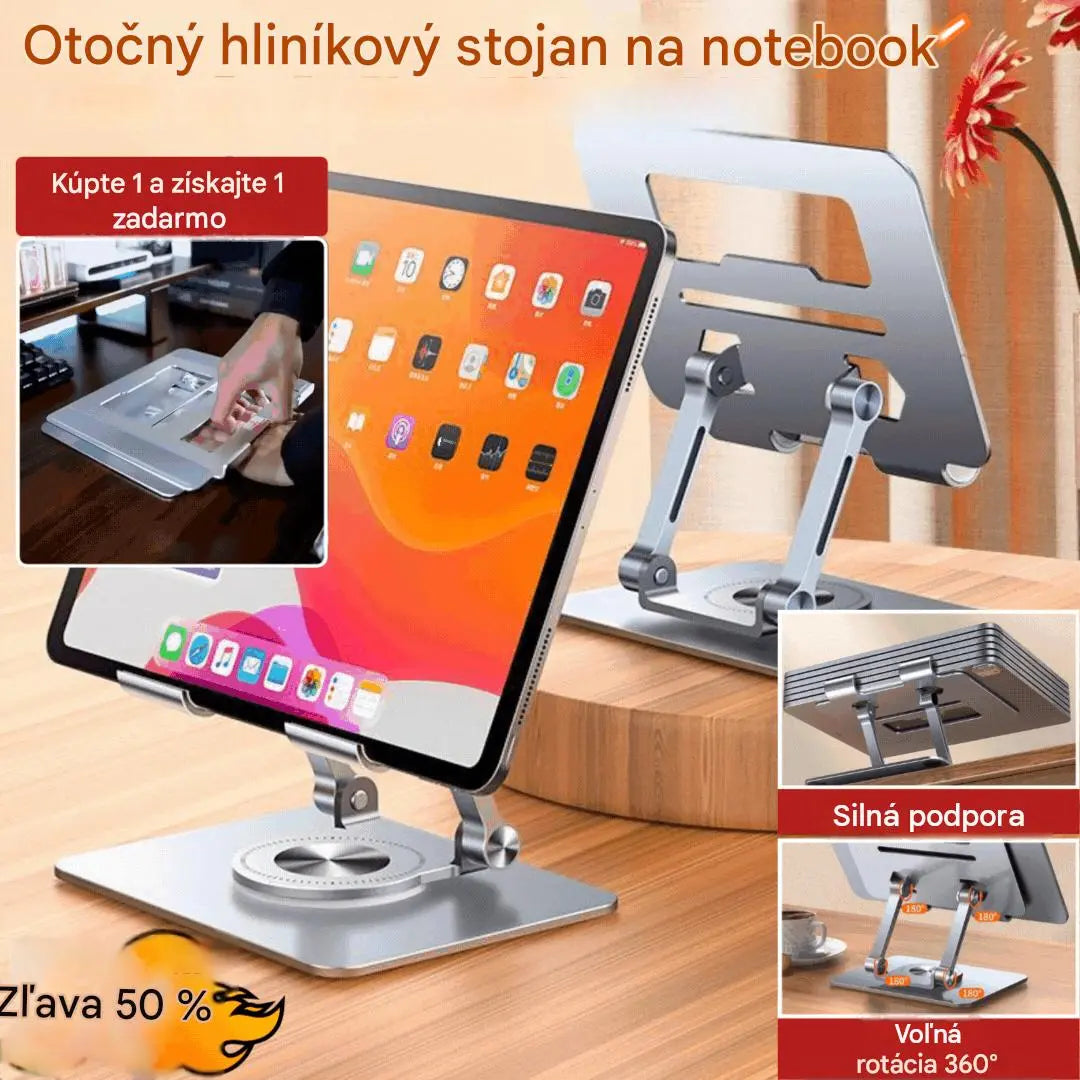 💥💻Stojan na notebook, otočný stojan z hliníkovej zliatiny