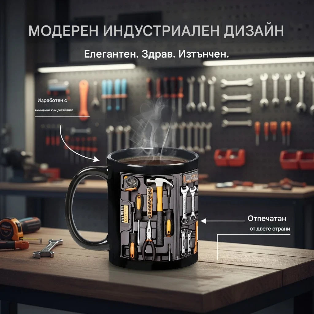🔥49%OFF☕ Kreatywny i nowoczesny kubek w kształcie skrzynki narzędziowej, kubek do kawy o unikalnym designie
