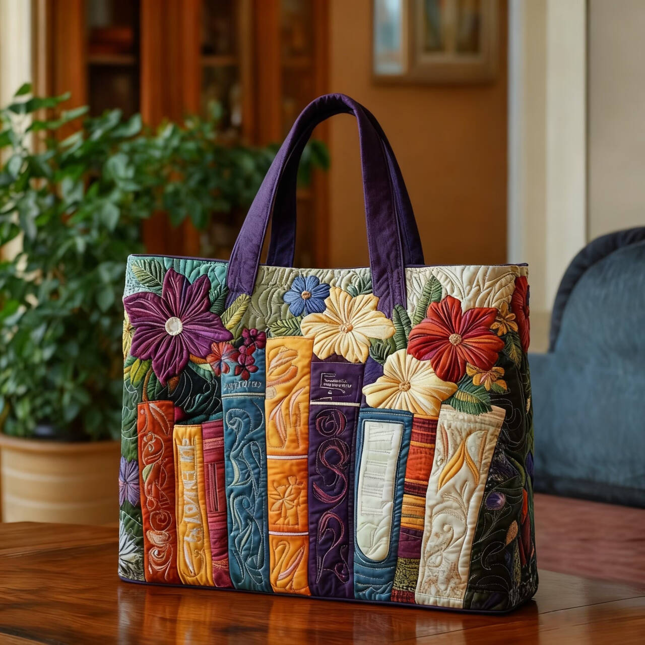 🔥👜【Časovo obmedzená polovičná cena】Potlačená kabelka (šírka 43 cm, výška 40 cm)