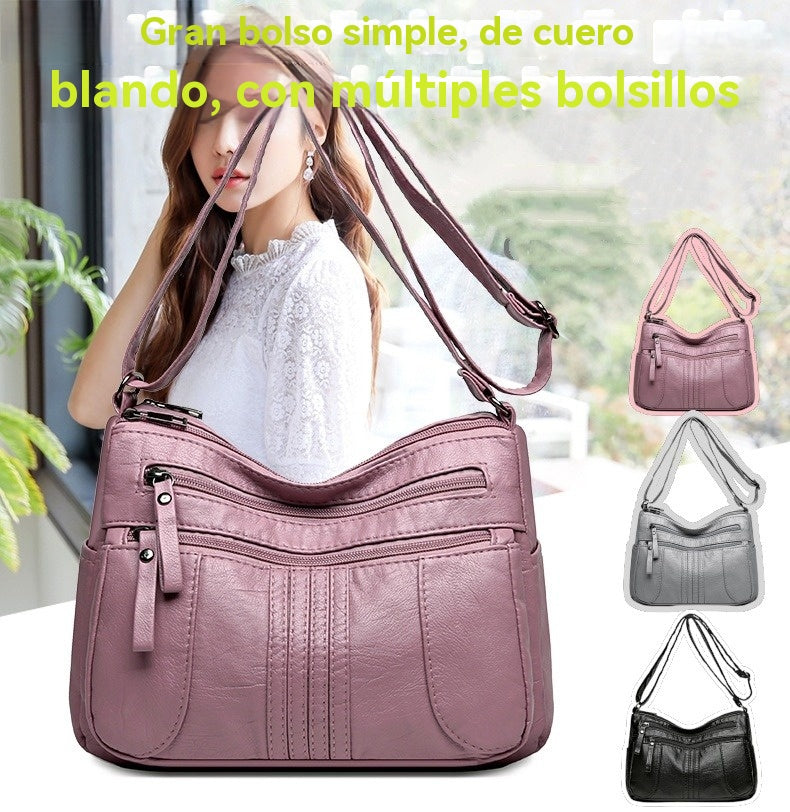 👜 Nuevo bolso de hombro de gran capacidad y piel suave