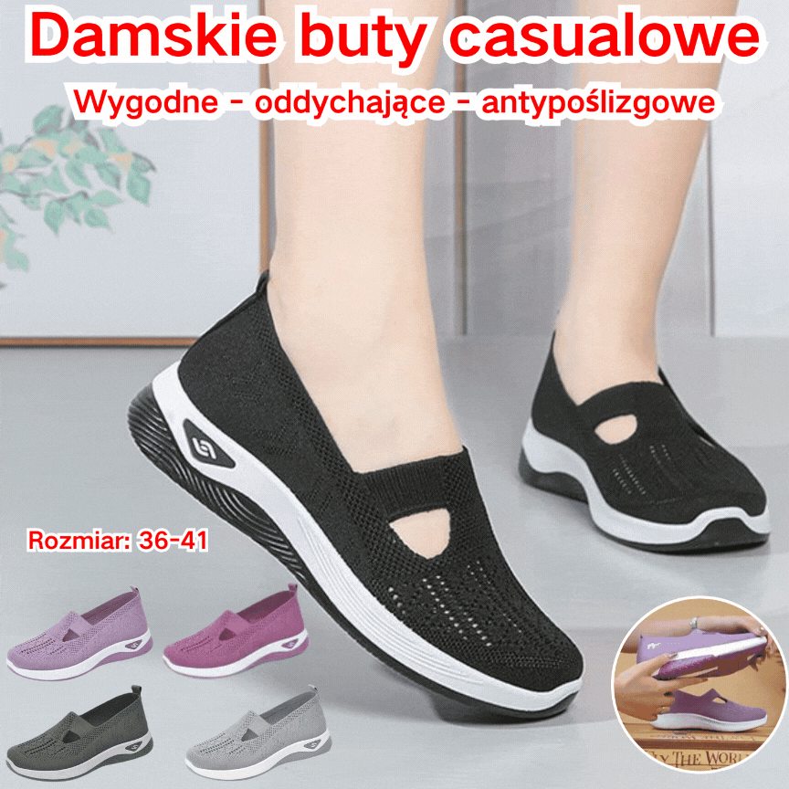 💎 👟Buty 35-40 dla seniorów, lekkie, oddychające i stabilne