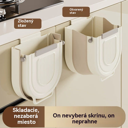 🔥【Zľava 50 %】Multifunkčný závesný skladací odpadkový kôš do kuchyne