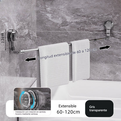 🚿✨【Kupi enega in dobi drugega brezplačno】Vrteči držalo za brisače z vakuumskim priseskom, brez vrtanja.