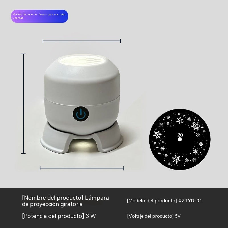 Dynamiczny obrotowy projektor LED