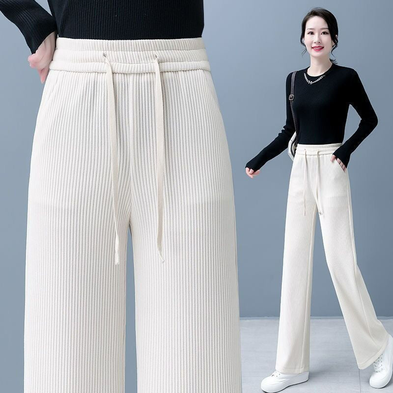 🔥【Kup jeden, drugi otrzymasz gratis】 👖Nowe luźne aksamitne spodnie z szerokimi nogawkami, bardzo wygodne w noszeniu.