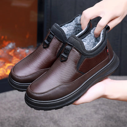 🔥👞【50% ZNIŻKI】Skórzane męskie buty zimowe 2025 z ociepleniem, ciepłe i wygodne