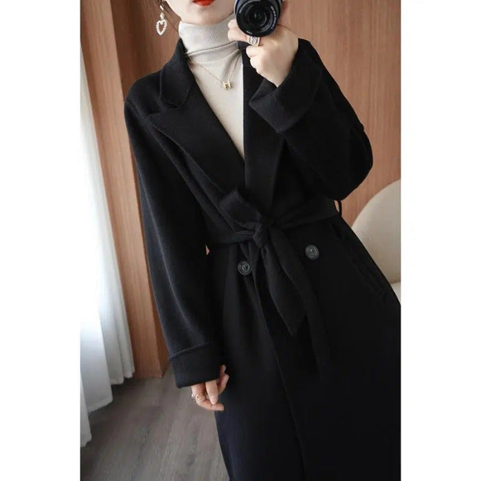 🐏✨ 【Dočasná zľava -50%】Nový luxusný hrubý dámsky vlnený kabát