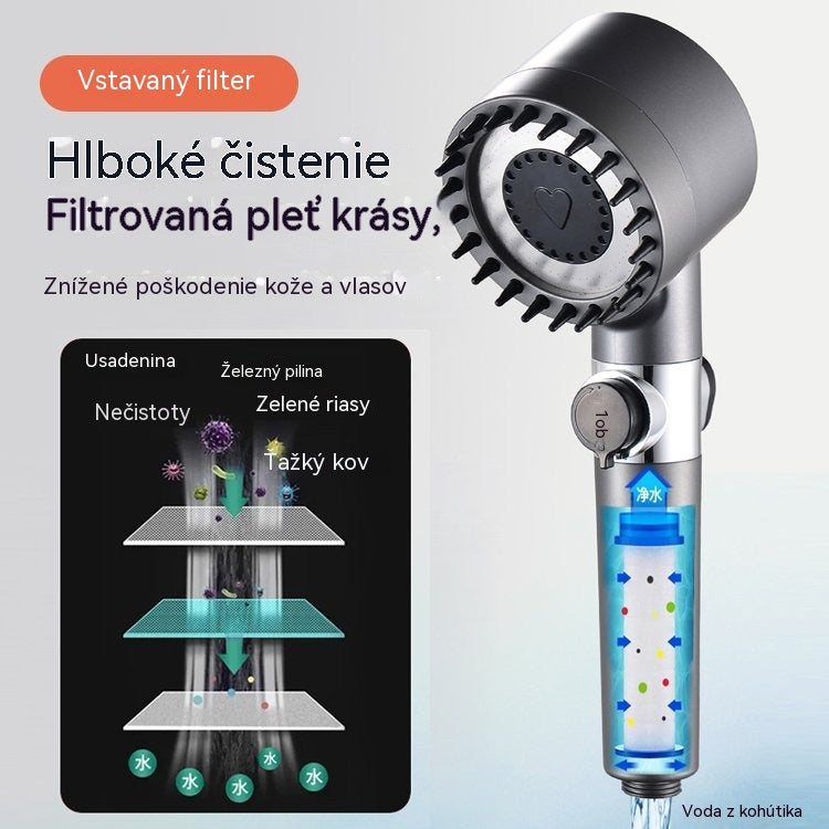 🔥【Časovo obmedzená ponuka】🔥Multifunkčná sprchová hlavica s masážou a starostlivosťou o pokožku
