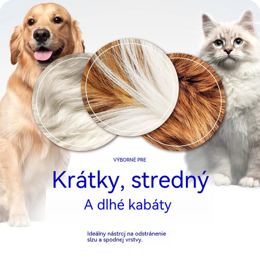 🐾 Profesionálna kefa na odstraňovanie chlpov domácich zvierat, vhodná pre psy a mačky: Jemná, no účinná, udrží vašu domácnosť bez chlpov! ✨💖