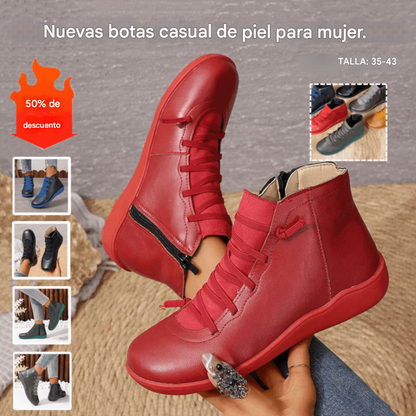 🔥【50% de descuento!】【Tallas 35-43】Nuevas zapatillas anchas de invierno para mujer botines casuales.