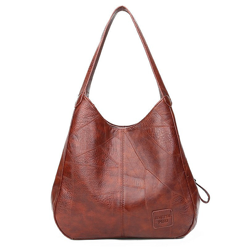 💖👜💖【Промоция 50%】Нова дамска чанта с голям капацитет от мека кожа, модерна и стилна