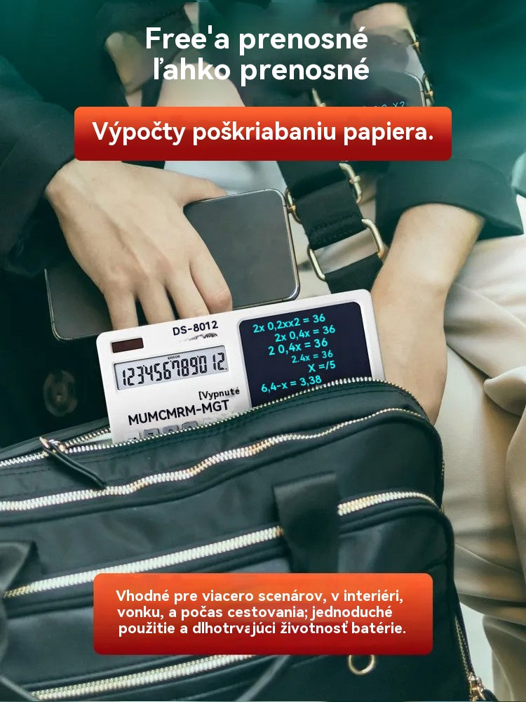 ✨✨ Stolová kalkulačka s podložkou na písanie, multifunkčná podložka pre kancelárske použitie v účtovníctve a financiách, inteligentný počítač