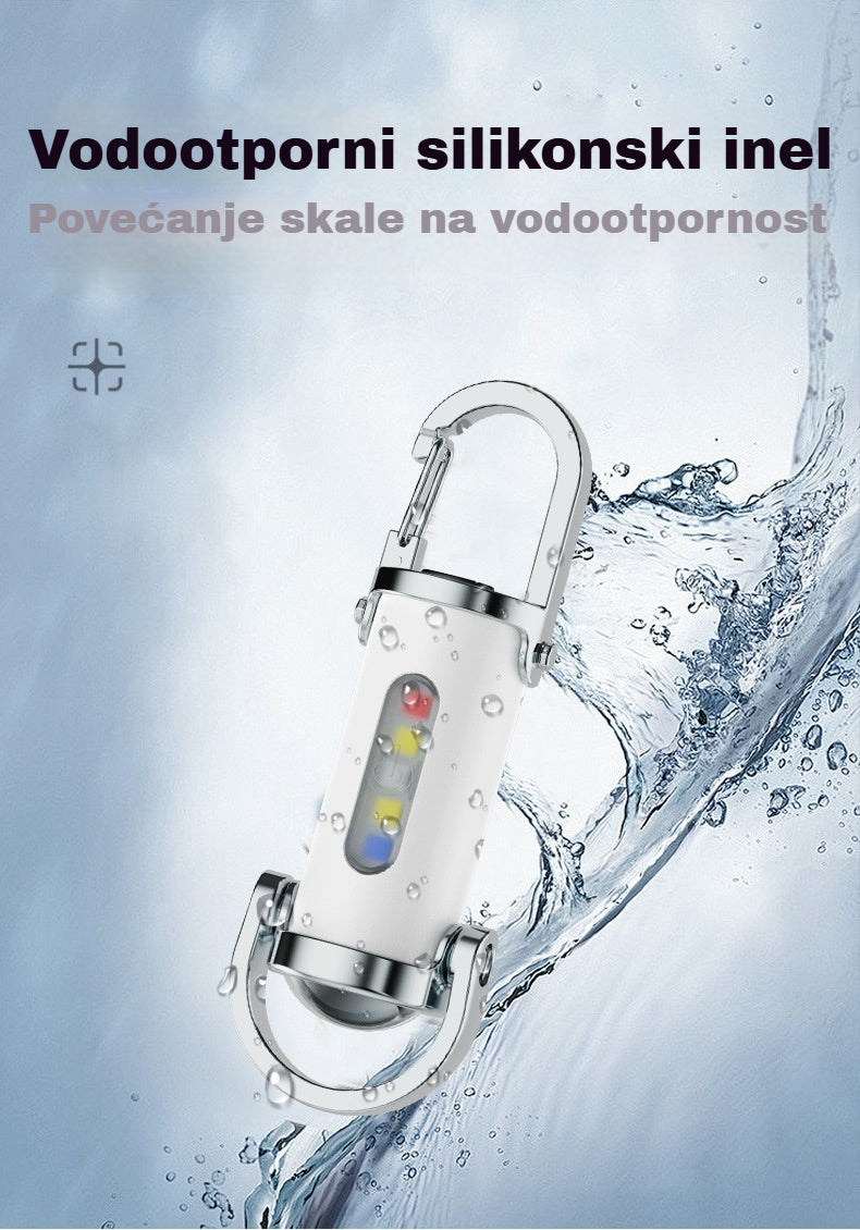 🔥【Kupi 1, dobi 1 gratis, ograničeno 50%】🔥Super svijetla vodootporna mini svjetiljka s privjeskom za ključeve