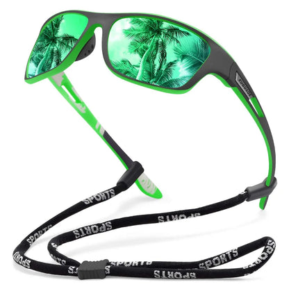 🚵‍♂️😎 【50% zniżki 🔥】🎣🕶️ Sportowe okulary przeciwsłoneczne, polaryzacyjne, z lustrzanymi szkłami, nowoczesne i pyłoszczelne, idealne do jazdy na rowerze na świeżym powietrzu