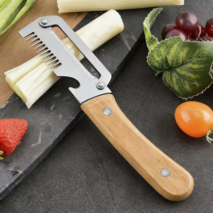 ✅【Kúp 1, dostaneš 1 zadarmo】🧅🔪 Viacúčelová kuchynská škrabka 3 v 1: olúpa, krája a otvára uzávery fliaš! 🔥