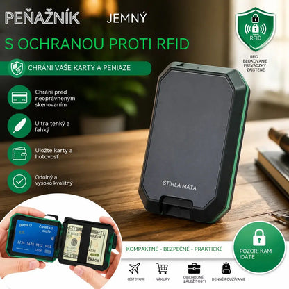 🔥Inteligentná peňaženka s RFID ochranou proti krádeži: Štýlová, ľahká a bezpečná, úhľadne uchováva vaše karty a hotovosť.
