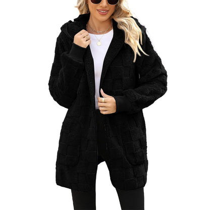 ☃️ 50% zniżki❄️ [S-5XL] Nowa kolekcja zimowa🌸 Damska wygodna kurtka w kratę z polarową podszewką
