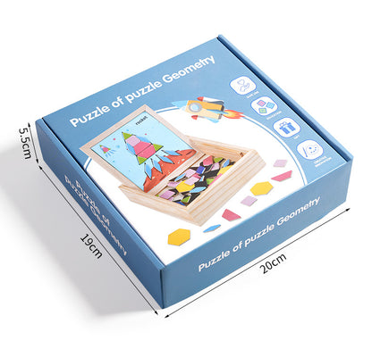 🎁🌟【Limitovaná ponuka Kúp 1 a získaj 1 zdarma】 Nová detská magnetická geometrická logická hra Tangram