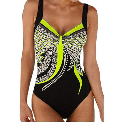 🩱Wyprzedaż sezonowa🏊‍♀️ Nowy strój kąpielowy jednoczęściowy retro 2025 z nadrukiem, bikini