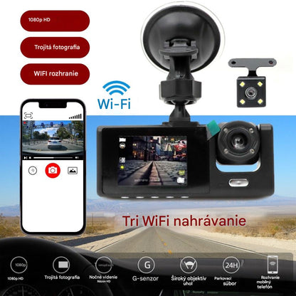 HD 1080p nahrávanie z auta pomocou cúvacej kamery