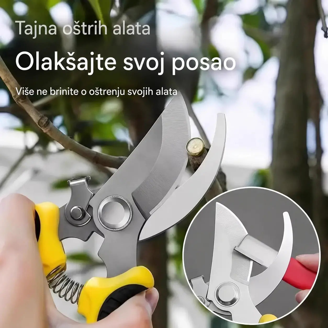 【Set od 2 dijela】Prijenosni alat za brzo oštrenje noževa, pogodan za vrtne škare, kuhinjske noževe i strugalice.