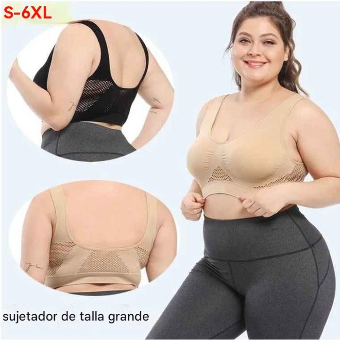 😍【Paquete de 3】Sujetador sin costuras para todas las tallas ❤️ Transpirable y refrescante 【40-120KG】