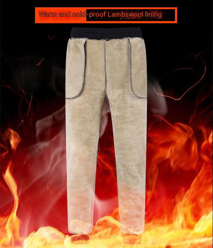 👖 【50% taniej przez ograniczony czas】Nowe zimowe męskie spodnie sportowe 2025 z grubym ociepleniem z futerka owczego
