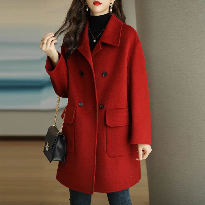 🌈🩰 【Oferta especial de temporada -50%】Nueva chaqueta de cachemir de doble cara de alta calidad para otoño-invierno