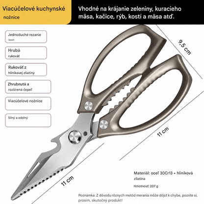 🔥Nové vylepšenie🍖 Multifunkčné, vysoko výkonné kuchynské nožnice ✂️👨‍🍳
