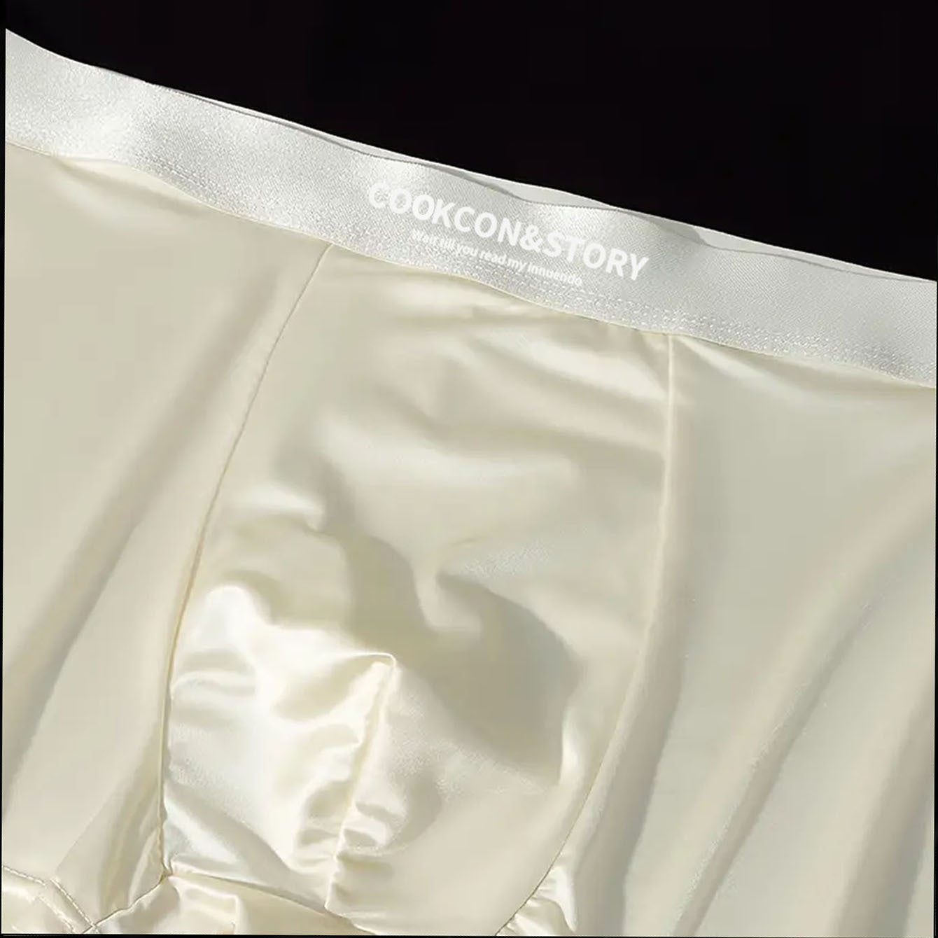 🔥😎【Zľava 50%】10A Antibakteriálne pánske boxerky do rozkroku, priedušné, hladké, bezšvové spodné prádlo z ľadového hodvábu, luxusné saténové spodné prádlo