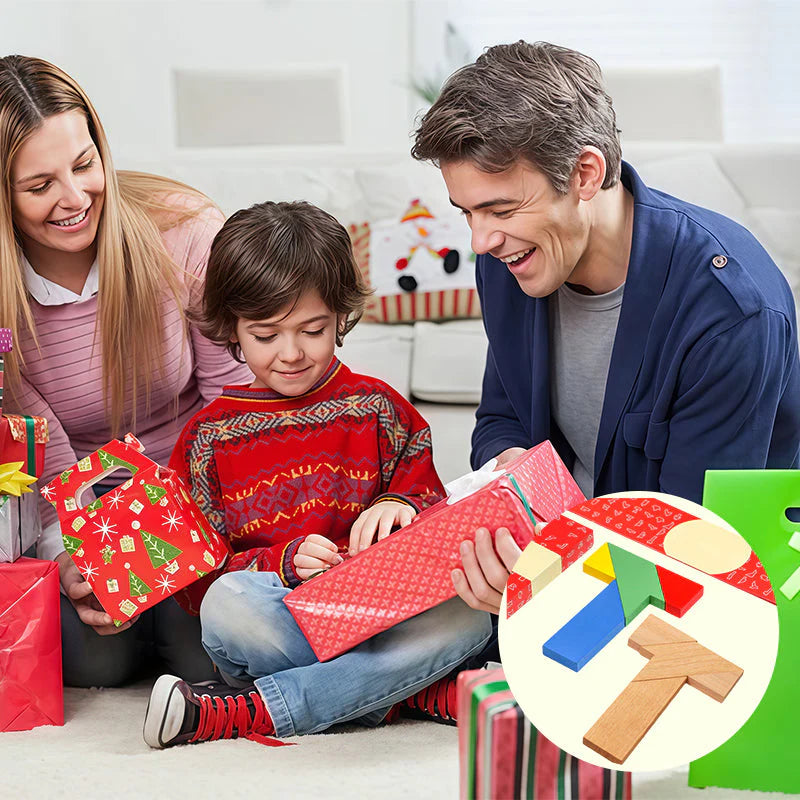 💕🎭Juguete rompecabezas tangram versátil en forma de T