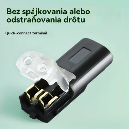 🏆【Posledný deň, kúpte 5 kusov a získajte 5 kusov zadarmo】Dvojitý káblový konektor s bezpečnostnou sponou
