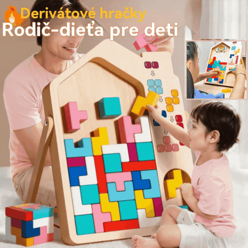 🔥🌈【Kupi 1 in prejmi 1 gratis】Tetris otroška izobraževalna sestavljanka in gradbena igračka