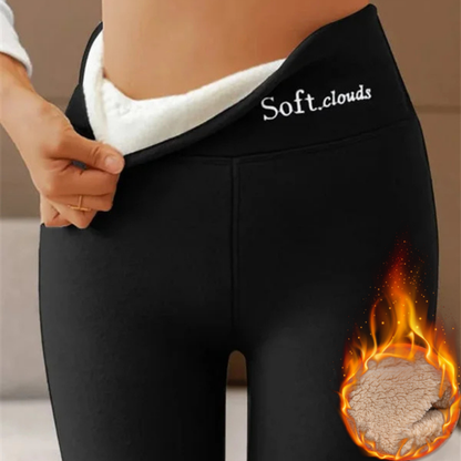 🔥【50% ZĽAVA】Nové módne nohavice s vysokým pásom, teplé bavlnené nohavice 【S-5XL】