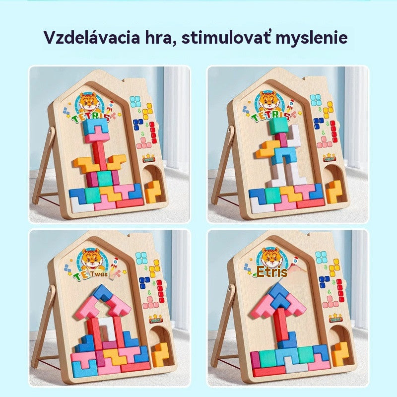 🔥🌈【Kúp 1 a 1 zadarmo】Tetris detská vzdelávacia skladačka a stavebná hračka