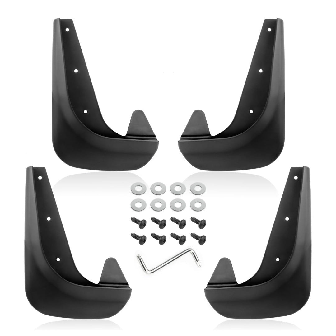 🚗💨【Juego de 4 piezas con herramientas de instalación】Guardabarros para ruedas delanteras y traseras de coche, accesorios exteriores universales para guardabarros de rueda de coche