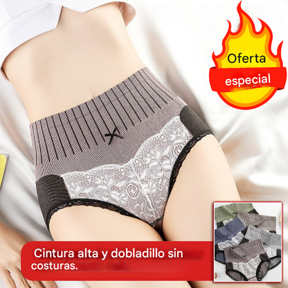🔥🔥50% ZNIŻKI🔥🔥【5sztuk】Bielizna wyszczuplająca brzuch z wysokim stanem