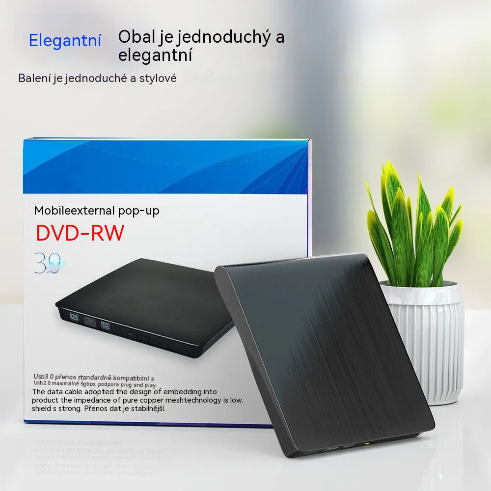 📢📢50% sleva! 💿💻 Externí CD/DVD mechanika – Plug & Play, přenosná a kompatibilní s Mac/Windows