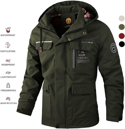 🔥🔥【Venta caliente】【M-6XL】Nueva chaqueta cálida de hombre para otoño e invierno, resistente al viento y al agua【Recomendado】
