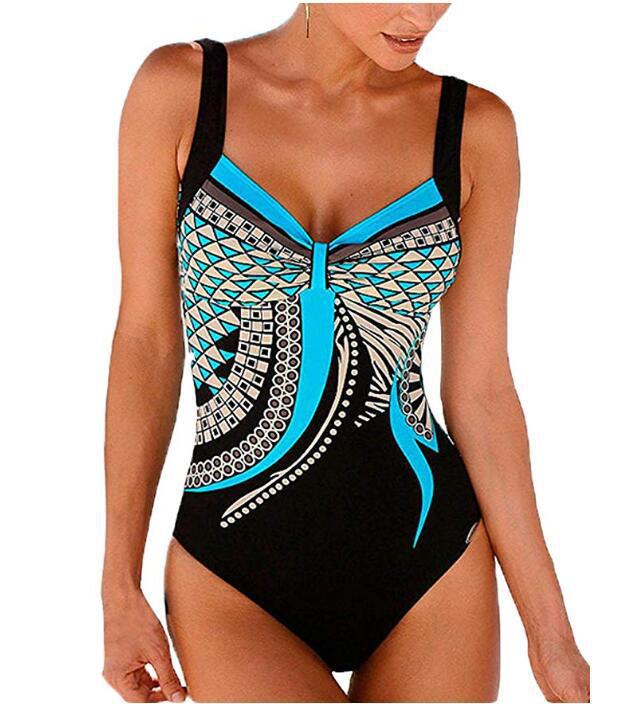 🩱Wyprzedaż sezonowa🏊‍♀️ Nowy strój kąpielowy jednoczęściowy retro 2025 z nadrukiem, bikini