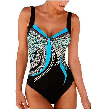 🩱Wyprzedaż sezonowa🏊‍♀️ Nowy strój kąpielowy jednoczęściowy retro 2025 z nadrukiem, bikini