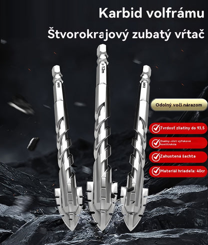 🥇【LIMITOVANÁ 50% ZĽAVA】Super tvrdá pílovitá rezná hrana, 7. generácia excentrického vrtáka z volfrámovej ocele 【3+4+5+6+8+10+12+14+16 mm】
