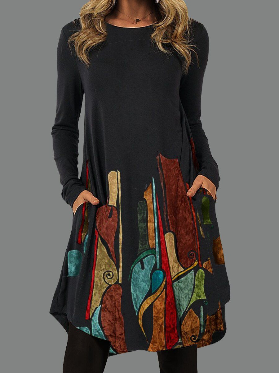 👗50% OFF🍁【S-5XL】Dámske etnické módne ležérne šaty