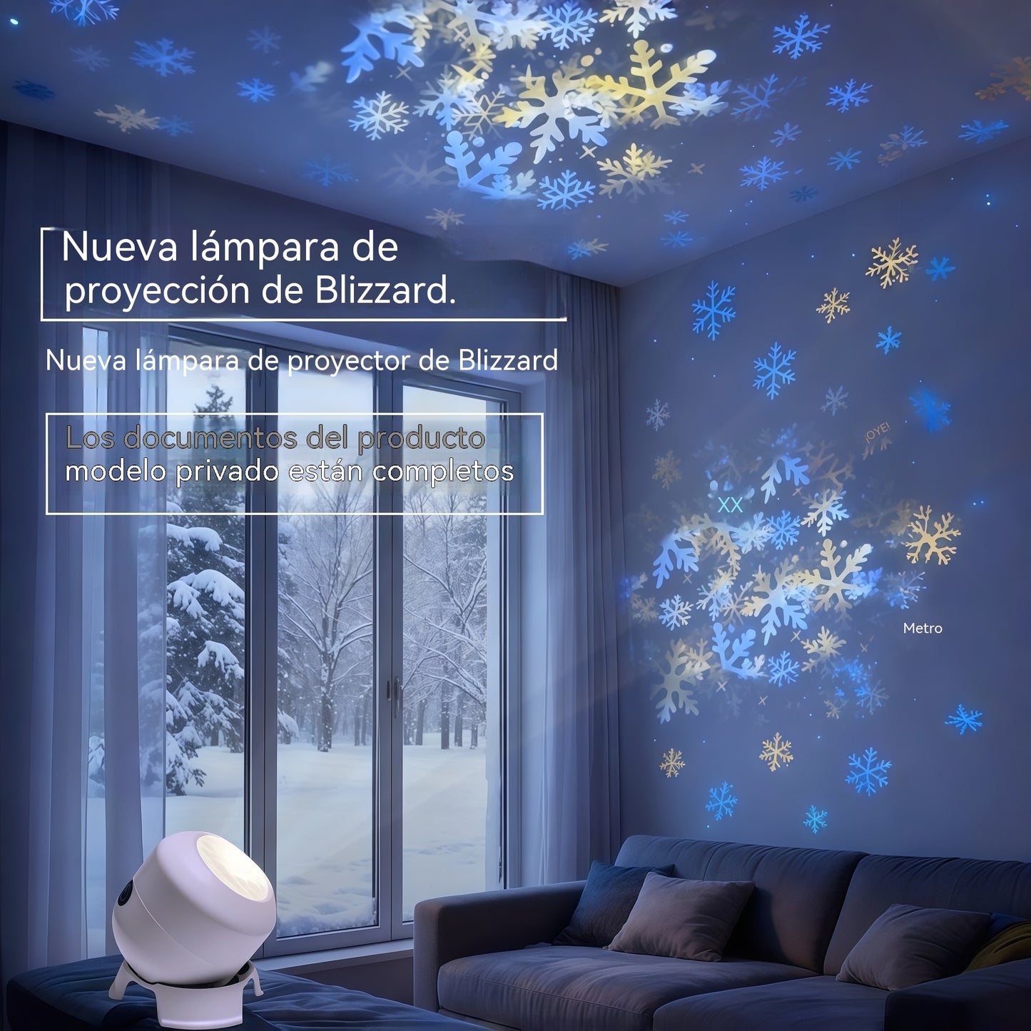 💖🌙¡Lámpara proyector LED giratoria dinámica 2026