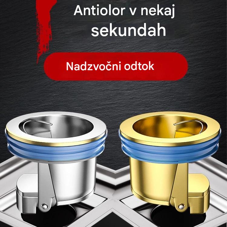 🔥 Univerzalni medeninasti talni odtok z jedrom proti vonju 🚿✨
