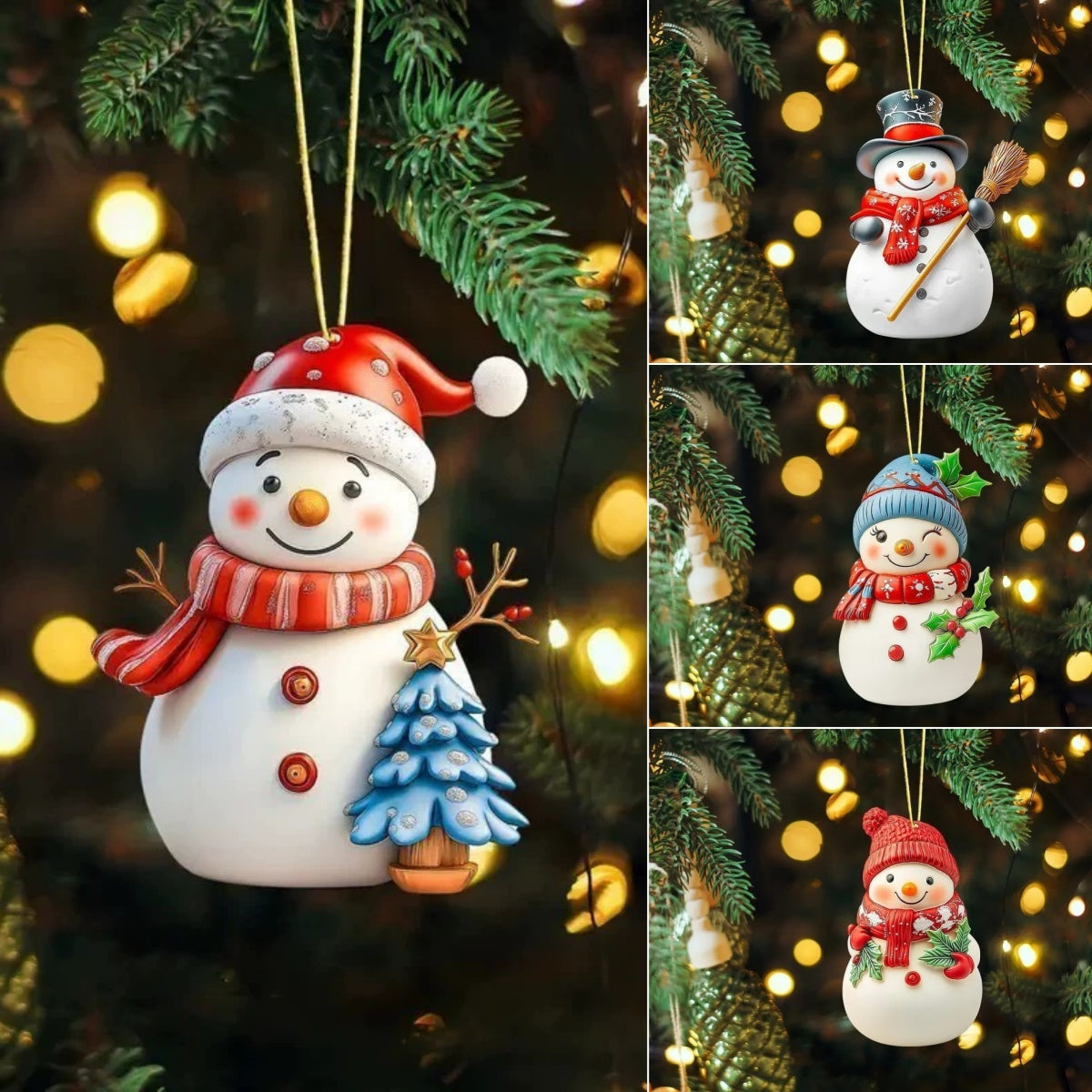 🎄⛄【Zľava 50 % na obmedzený čas】Roztomilá vianočná ozdoba snehuliaka【24 kusov】